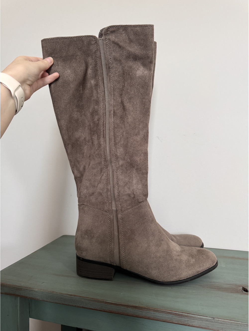 A New Day Size 11 Suede Knee High Riding Boots Barely Used